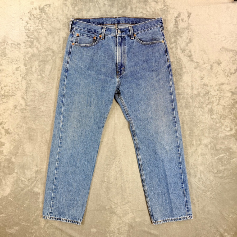 Levi's 505 Regular Fit‎ Jeans Men's Size 36x30 Blue Denim Pants